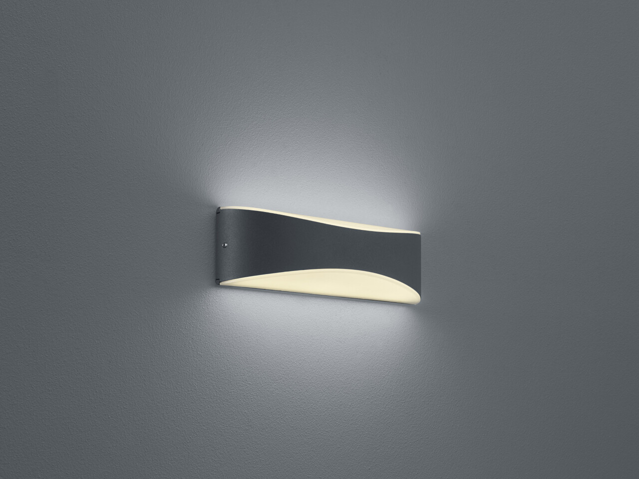 Aplica de perete pentru exterior Konda, TRIO, 23x5.6x7.2 cm, 9W, 1x SMD, aluminiu/plastic, antracit - imagine 5